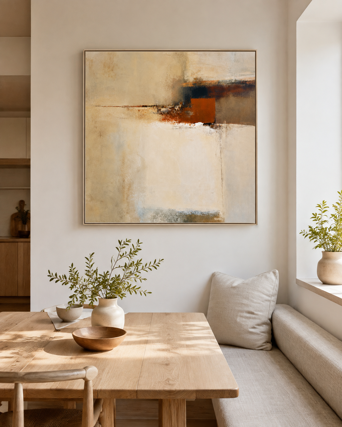 Sienna Interval – Textured Neutral Abstract Wall Art
