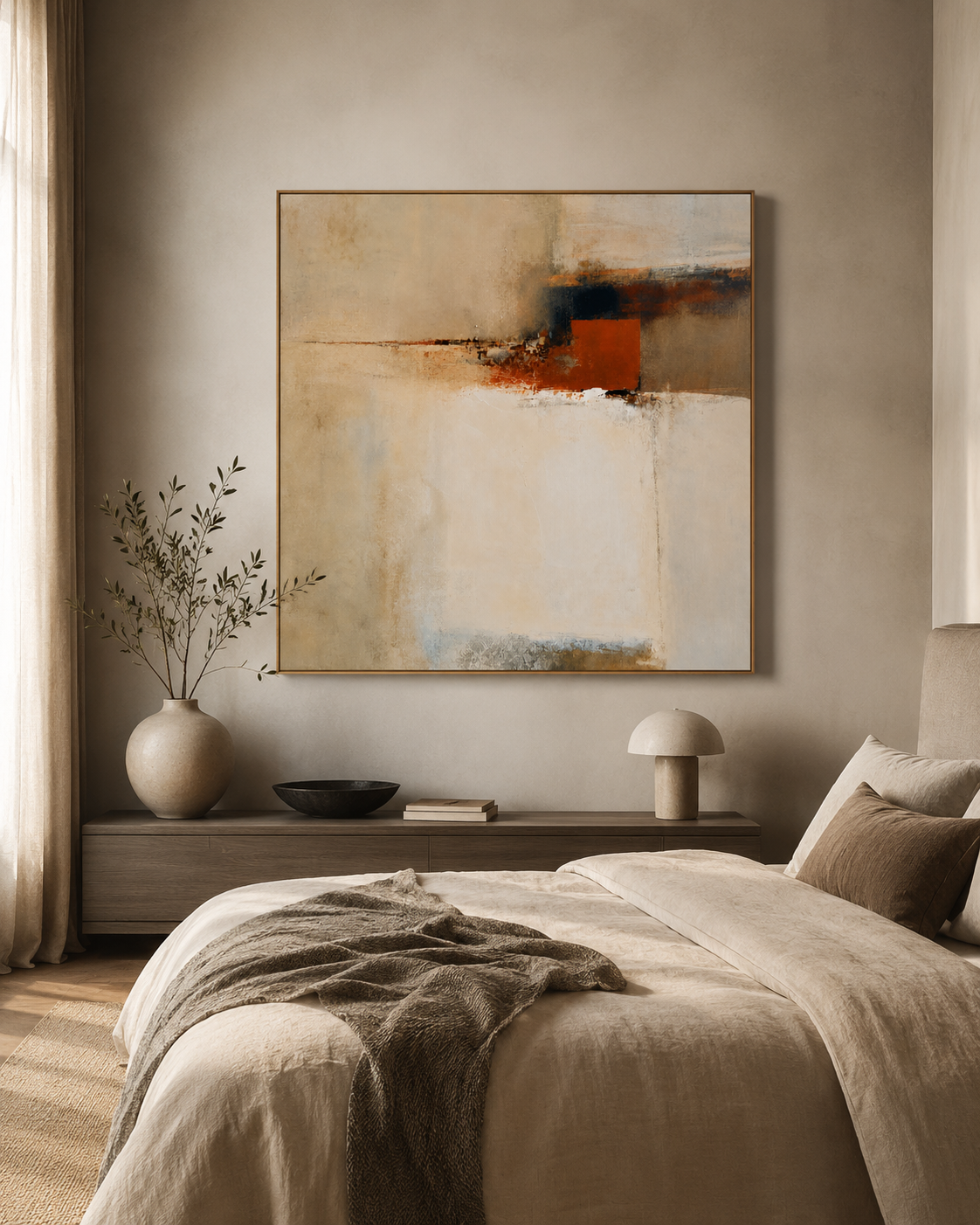 Sienna Interval – Textured Neutral Abstract Wall Art