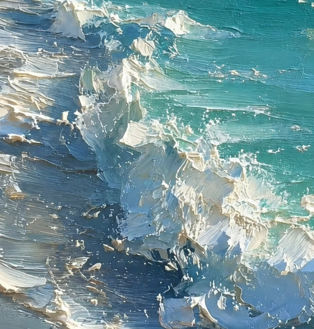 Azure Sail - cropped artwork design detail