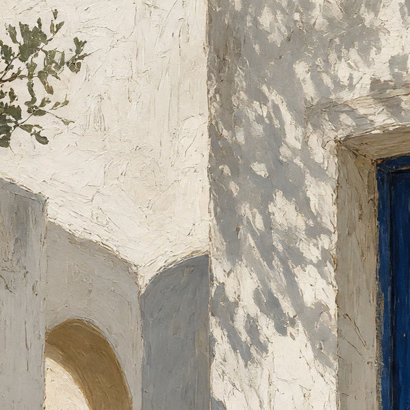 Blue Courtyard — detail crop of the design visualization