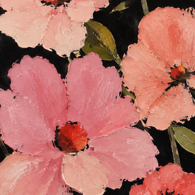 Blush in Bloom - cropped artwork design detail