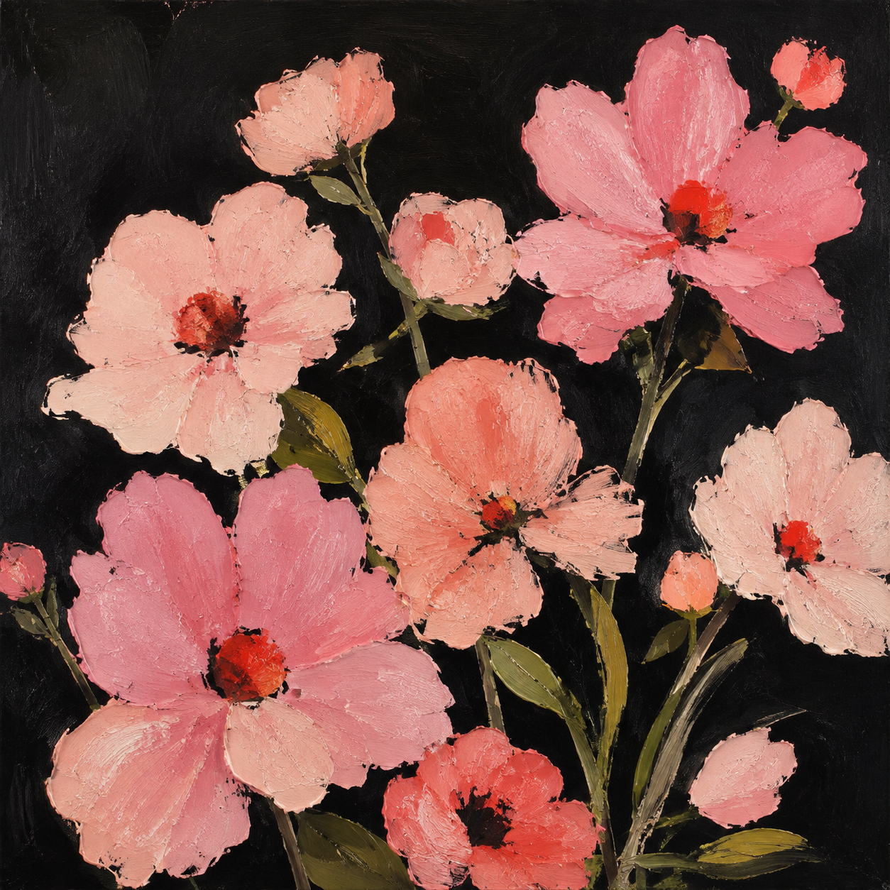 Blush in Bloom – Pink Floral Study