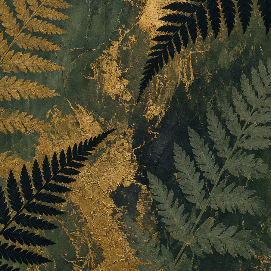 Fern Shadows — detail crop of the design visualization