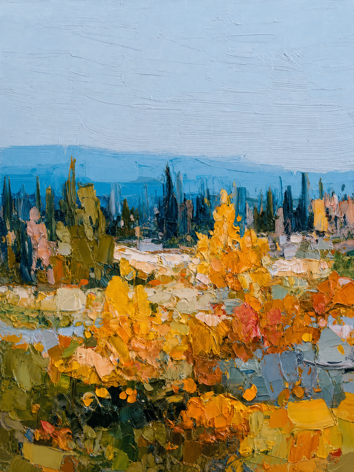 Autumn Vineyard Valley