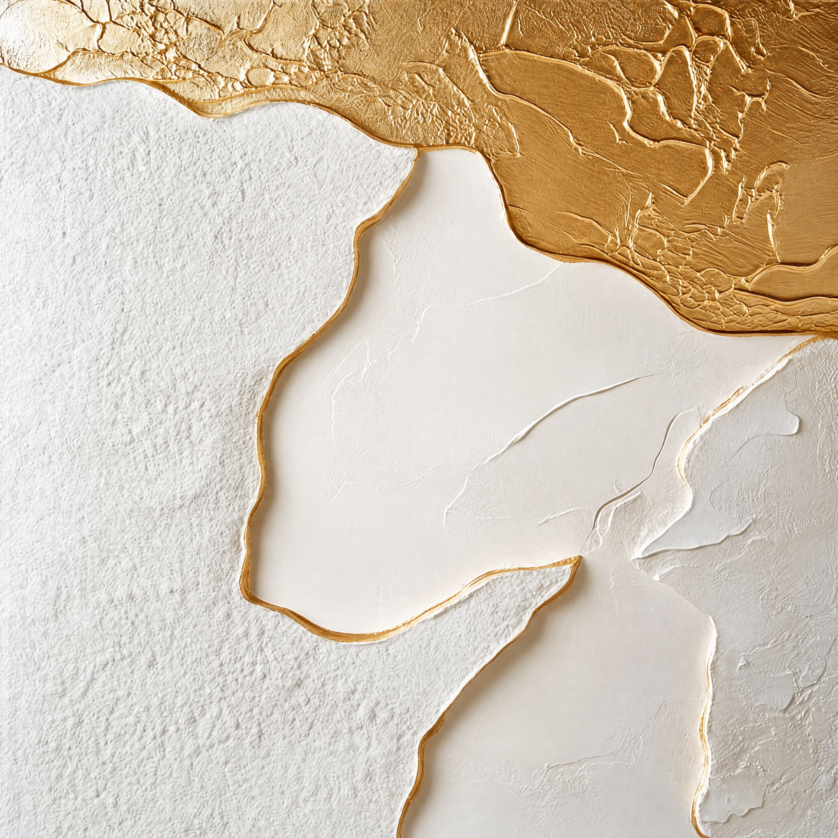 Gilded Cream Topography