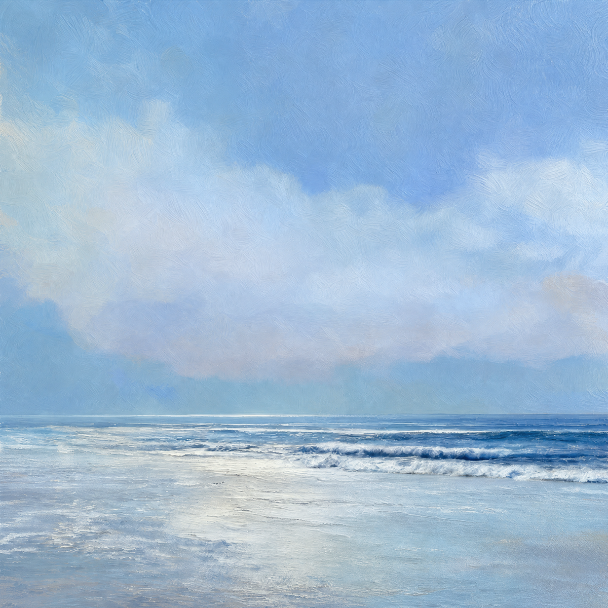 Serene Blue Seascape