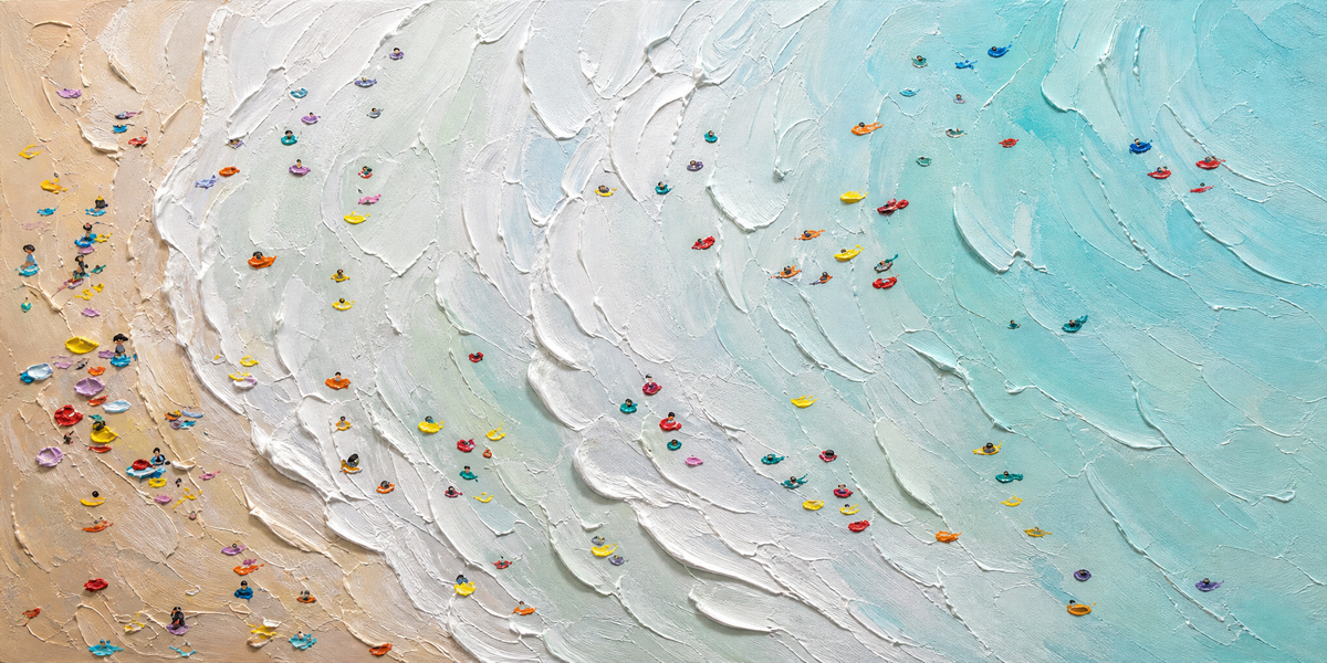 Aerial Beach Swimmers