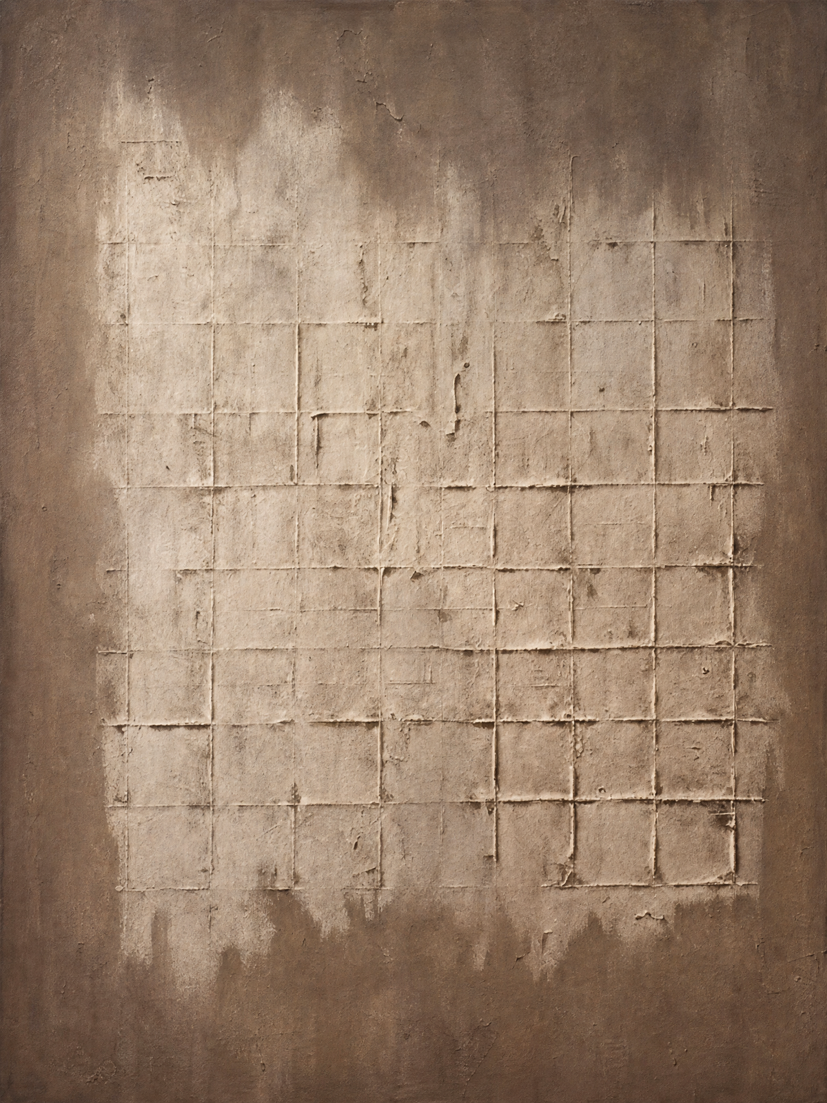 Scribed Field in Warm Taupe