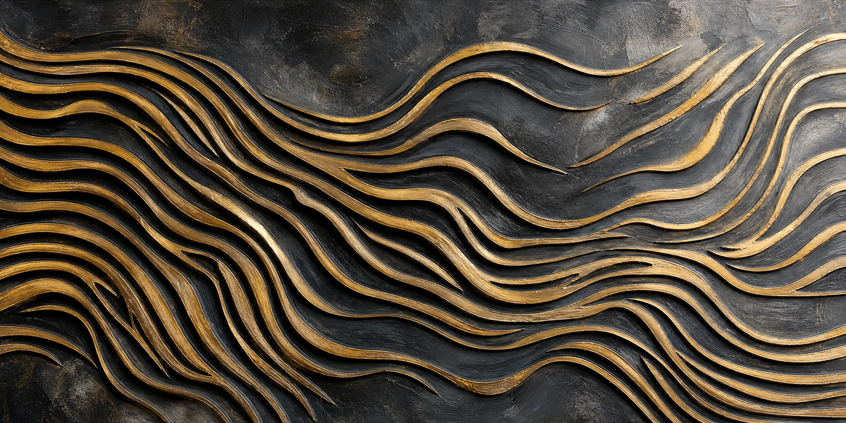 Golden Flow over Charcoal