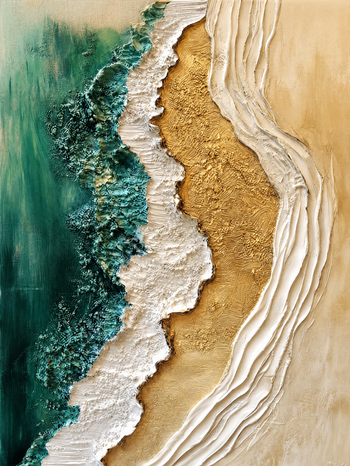Emerald Tide Meets Gilded Shore