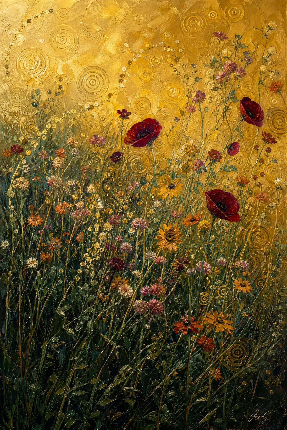 Gilded Twilight Meadow