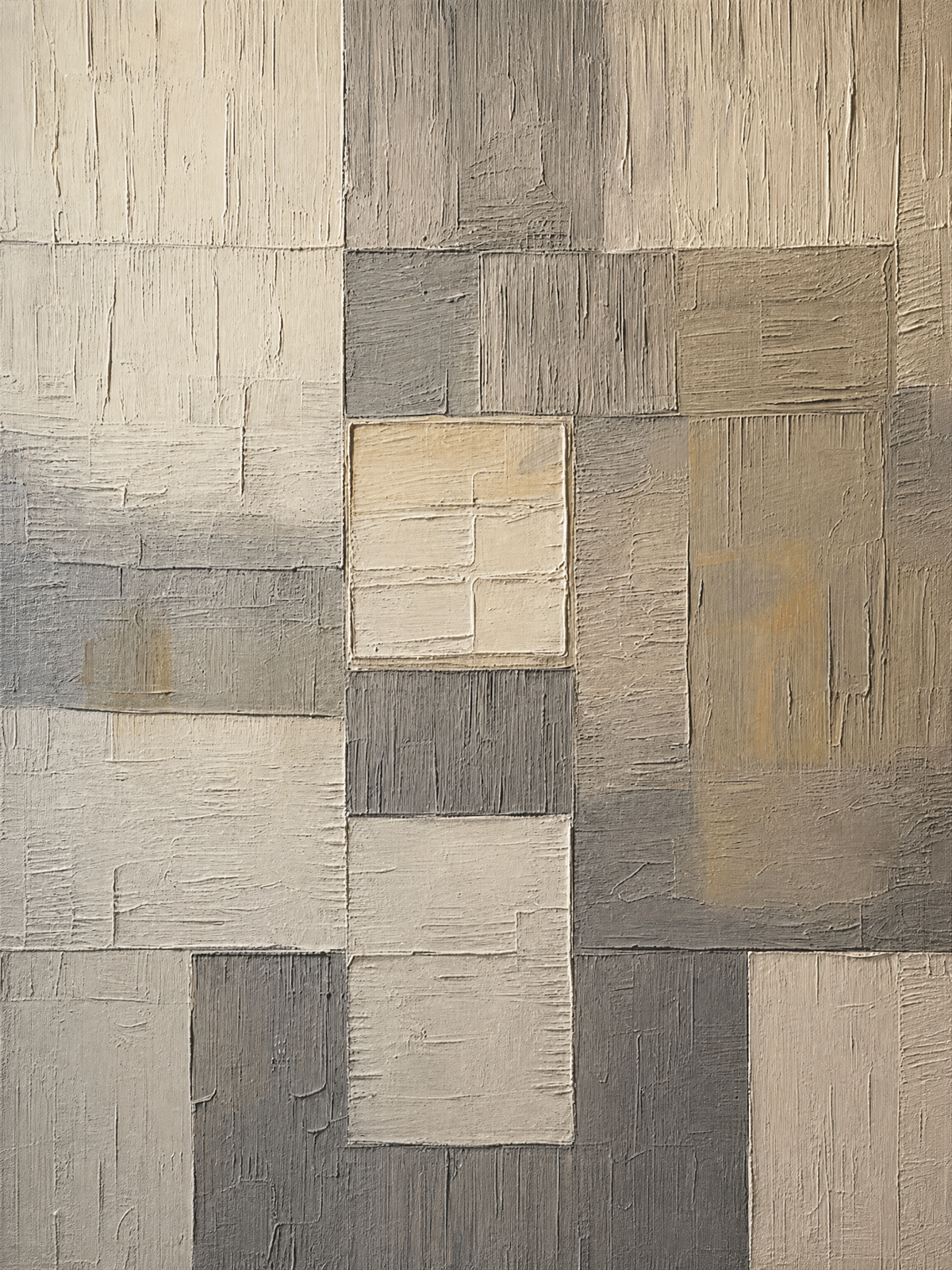 Neutral Patchwork Grid