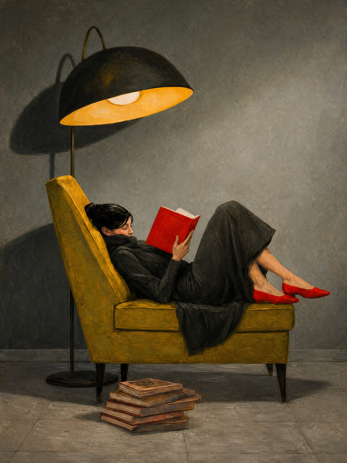 Reading Under the Lamp