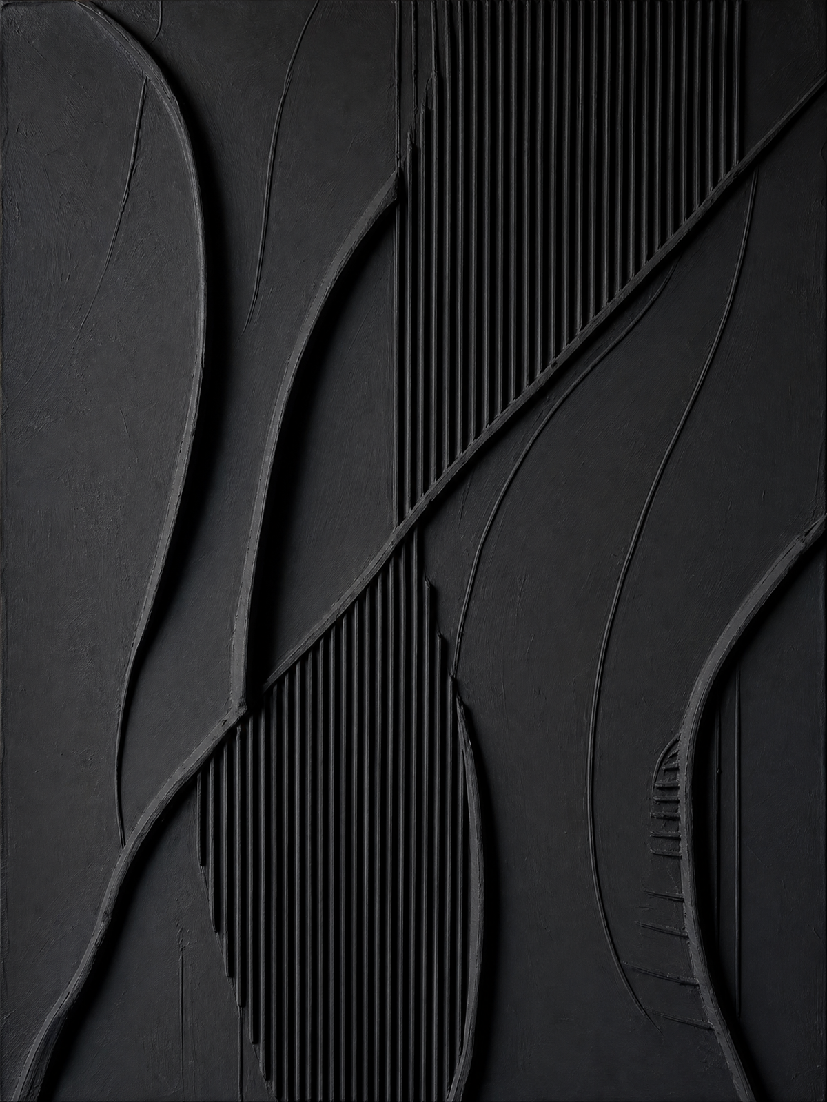 Black Monochrome Relief Lines