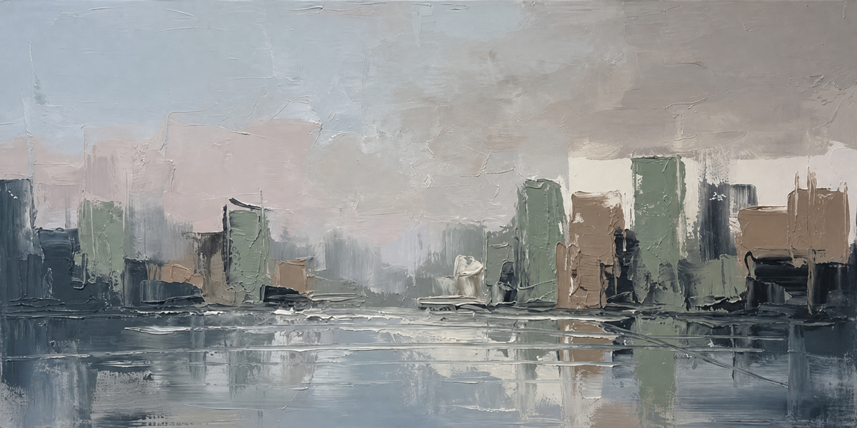 Muted City Reflections