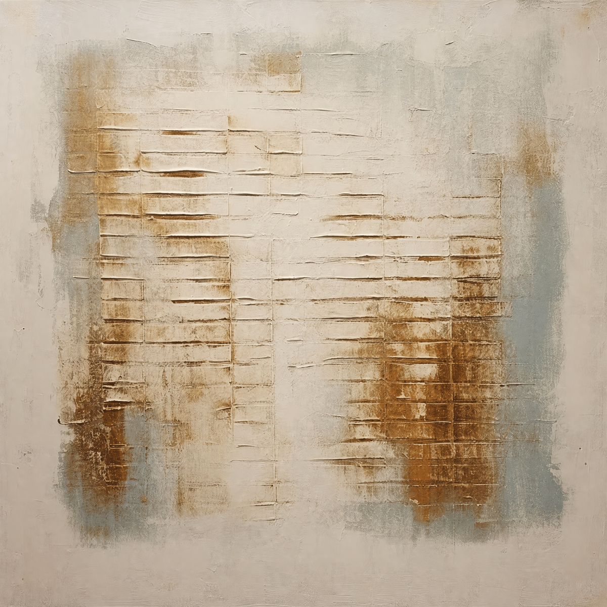 Weave in Ochre and Mist