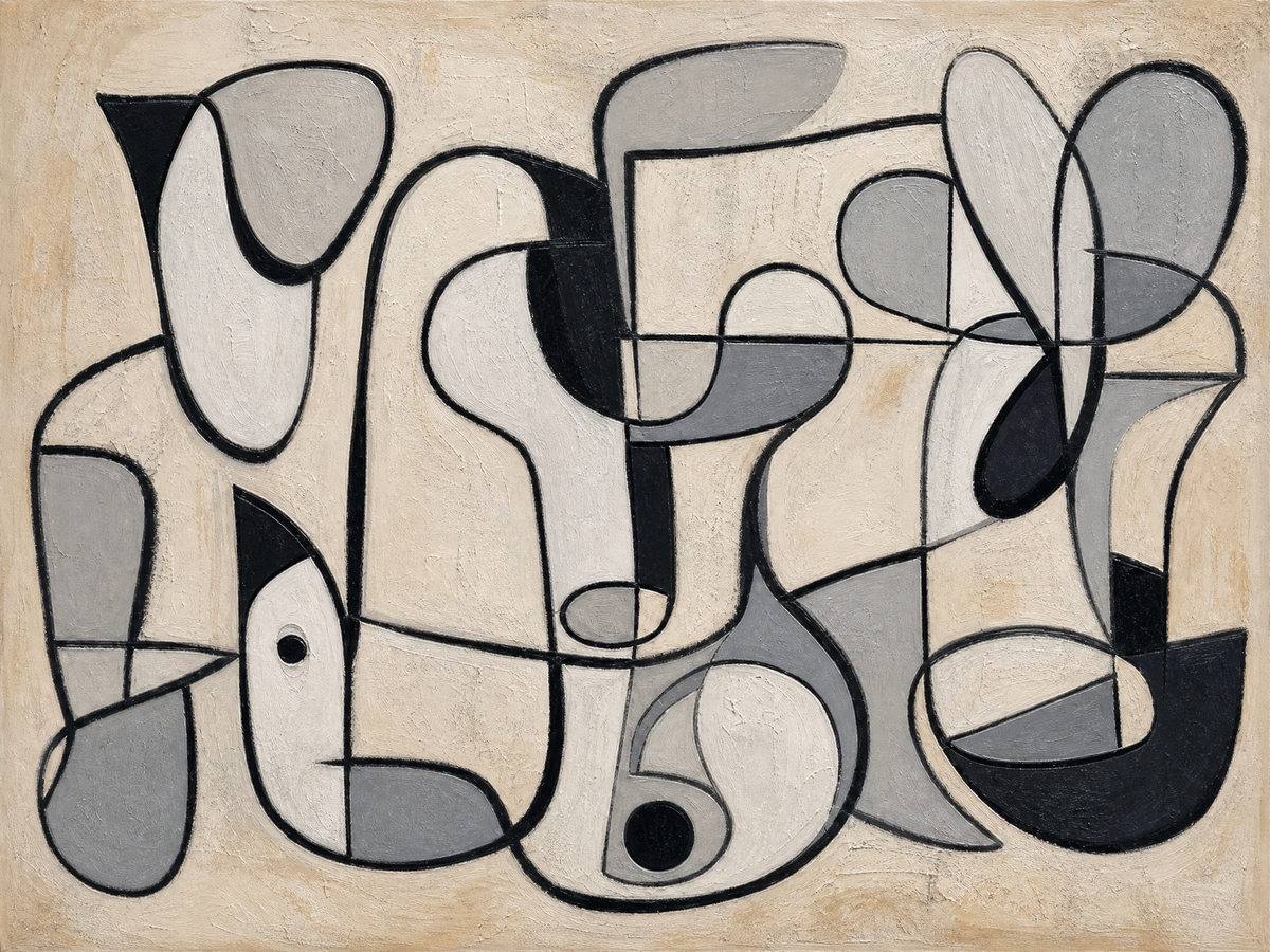 Monochrome Interlocking Forms