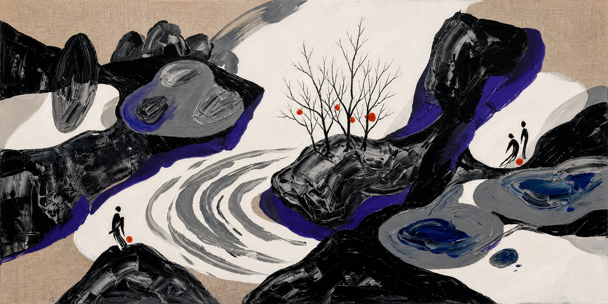 Ink Peaks and Violet Ravine