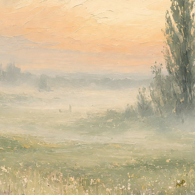 Meadow Morning — detail crop of the design visualization