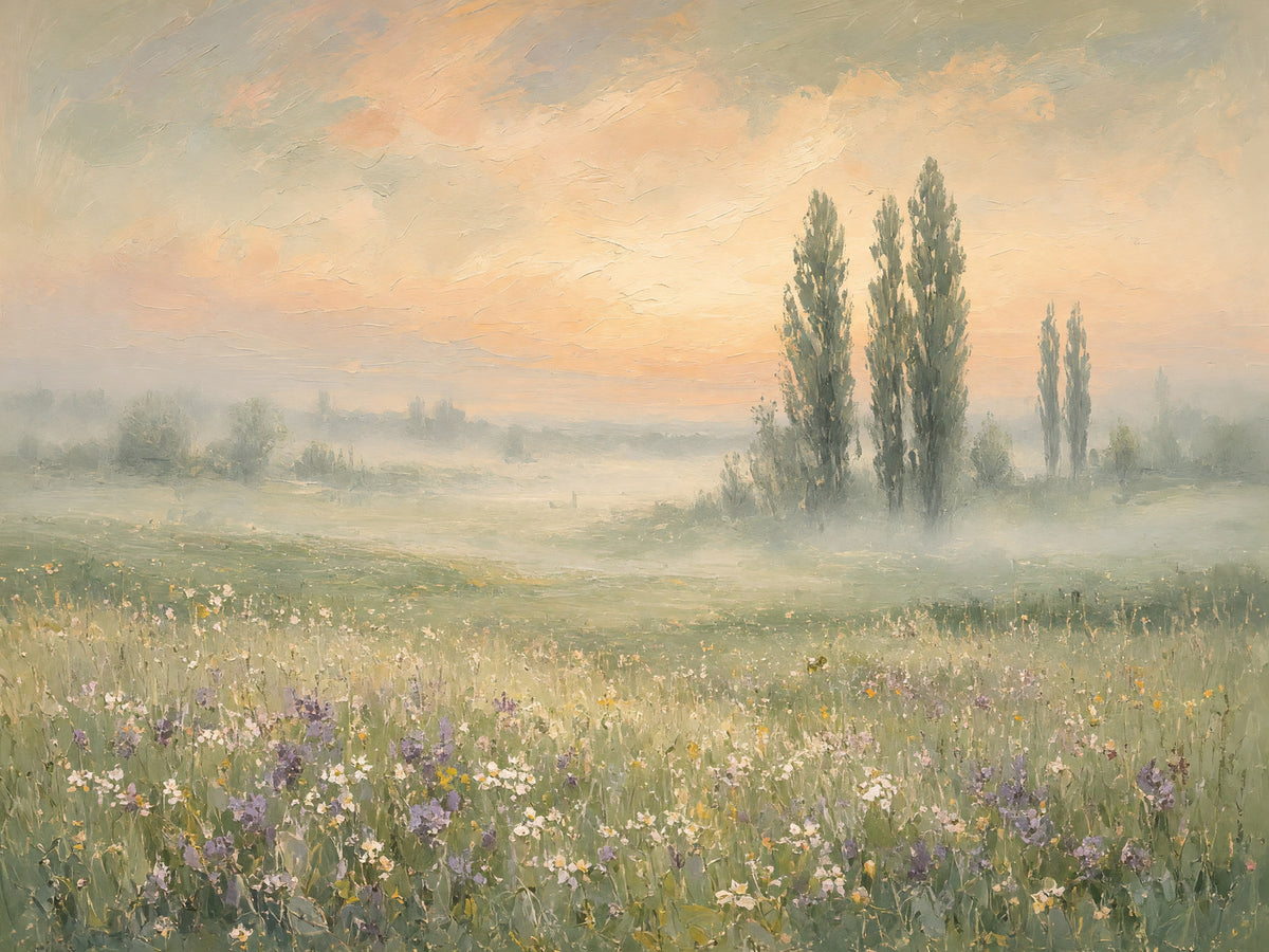 Meadow Morning – Impressionist Landscape