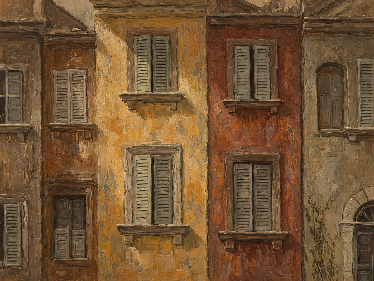 Ochre Facades – Vintage Townscape