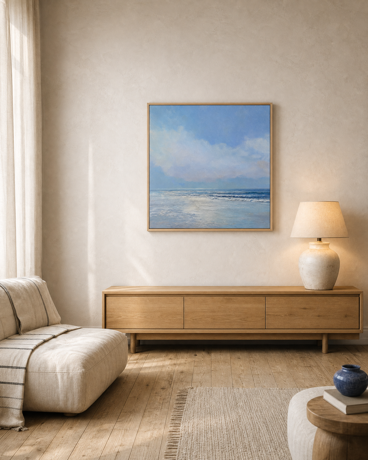 Serene Blue Seascape