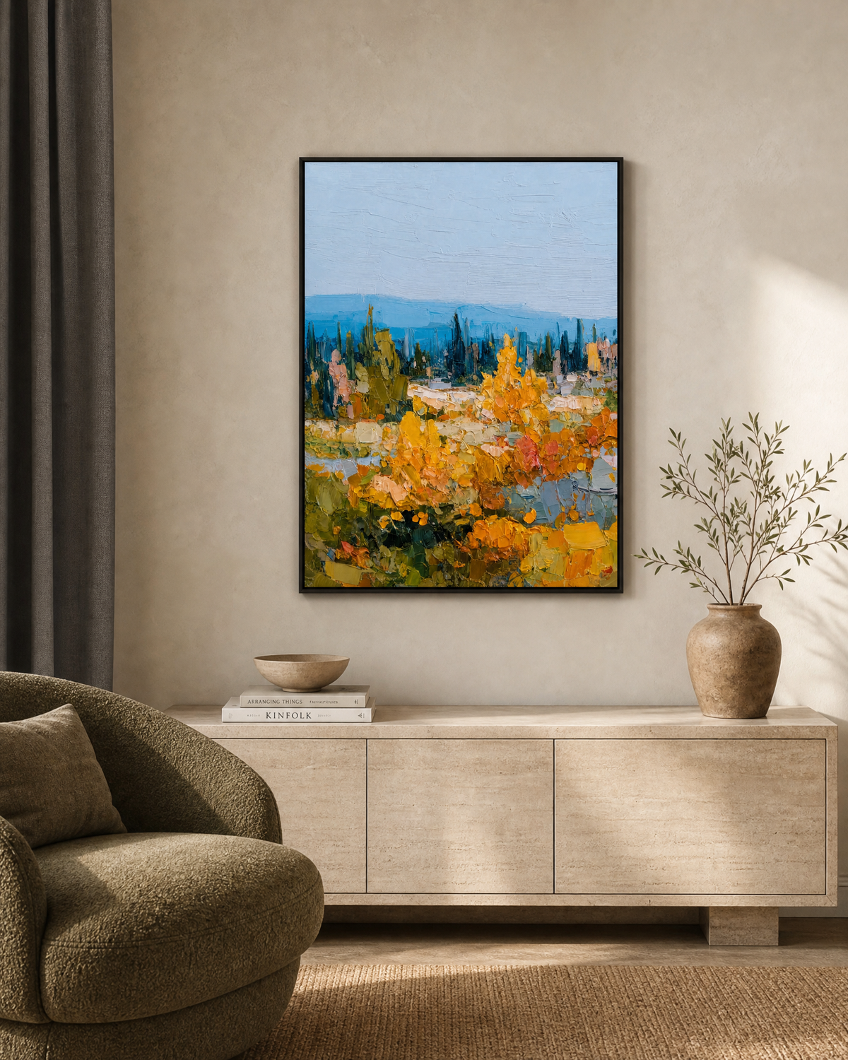 Autumn Vineyard Valley