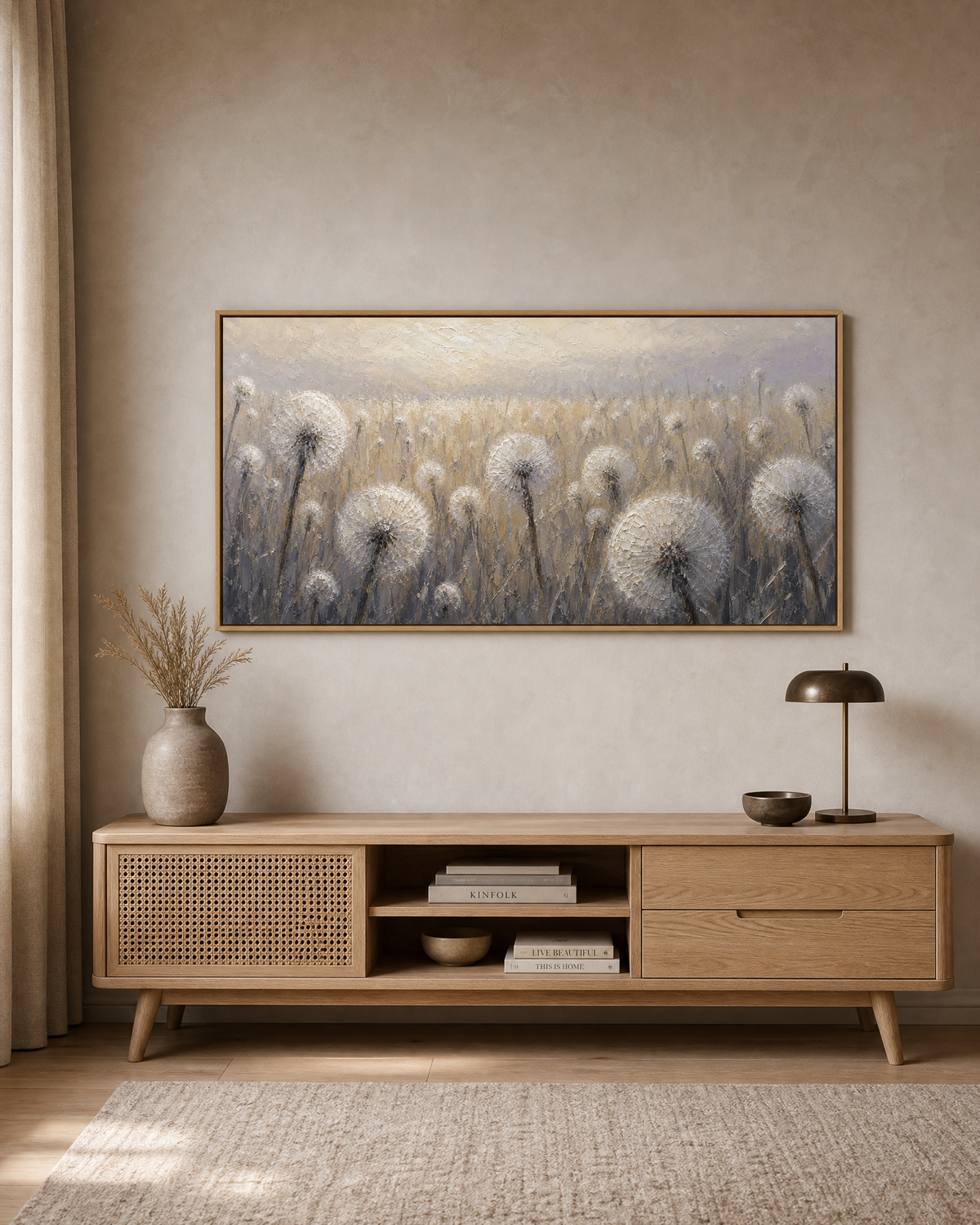 Dandelion Drift at Dusk