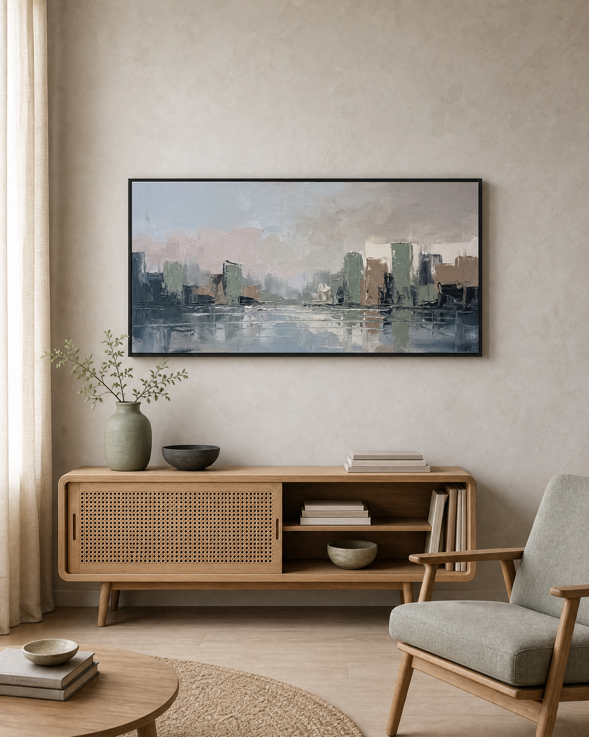 Muted City Reflections