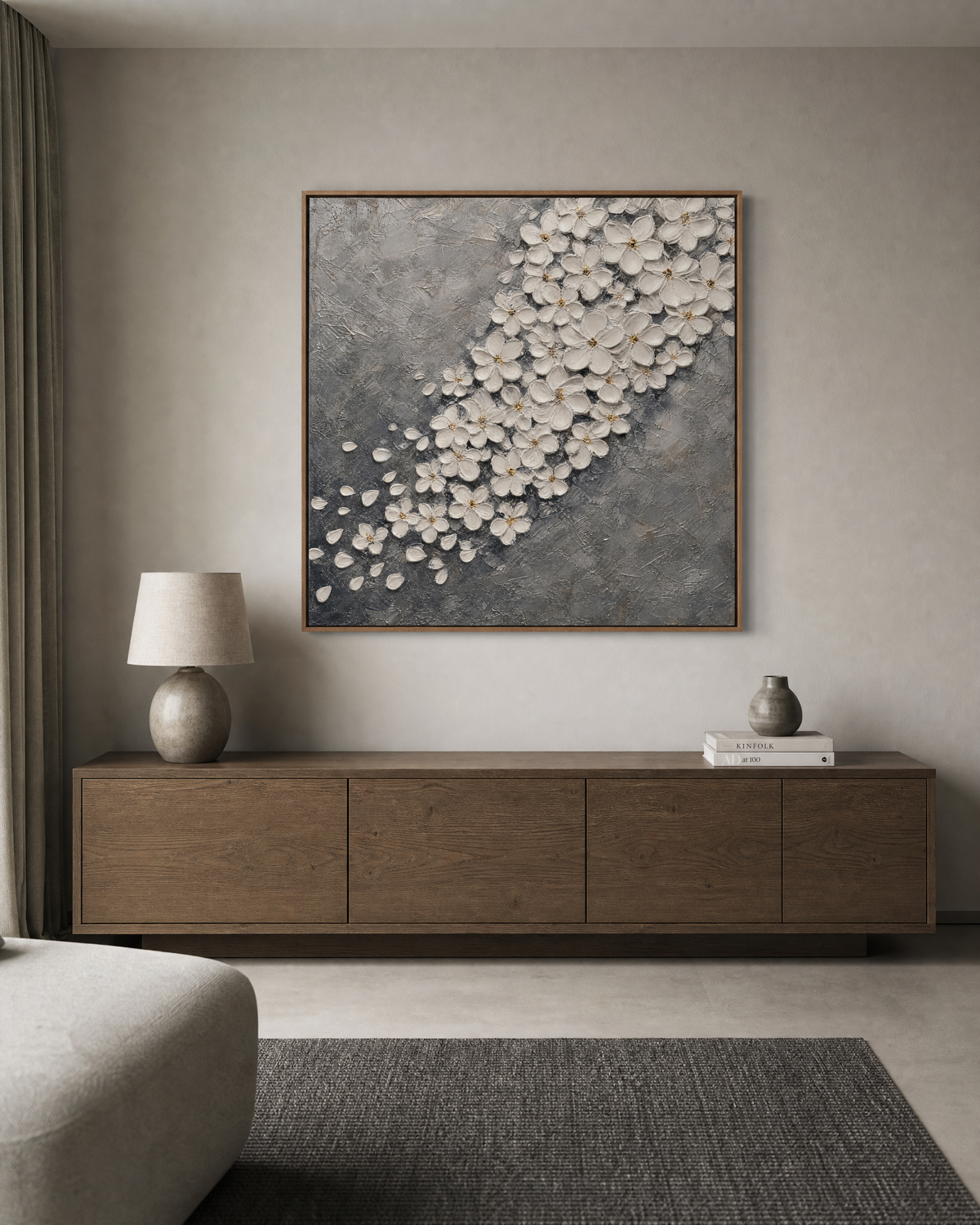 Silver Cloud of White Blossoms