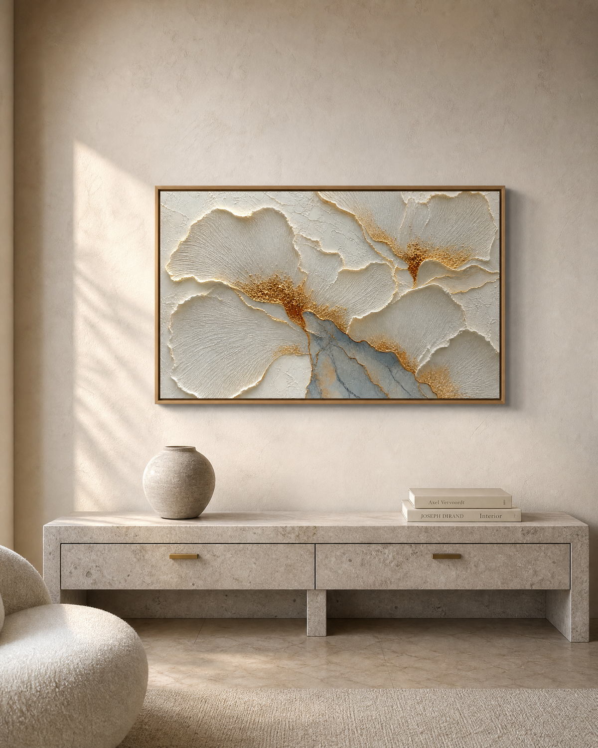 Gilded Textured Blooms