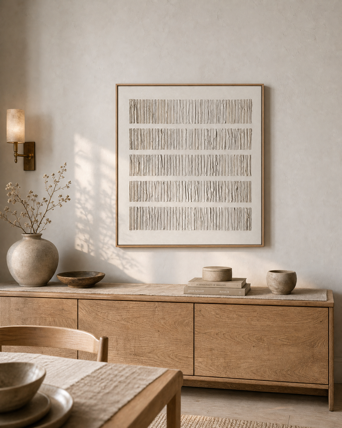 Textured Neutral Stripes