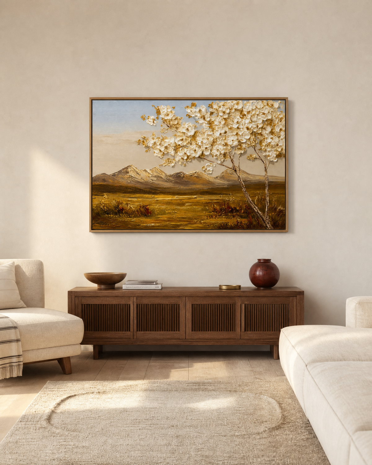 Blossom Tree over Golden Valley