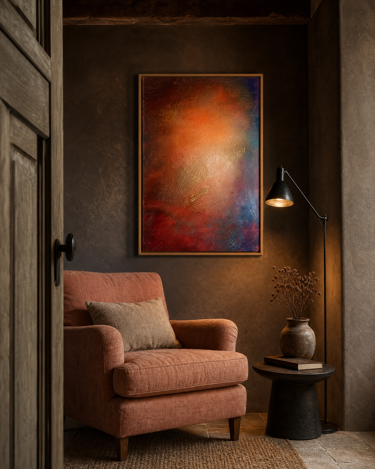 Ember Glow Abstract