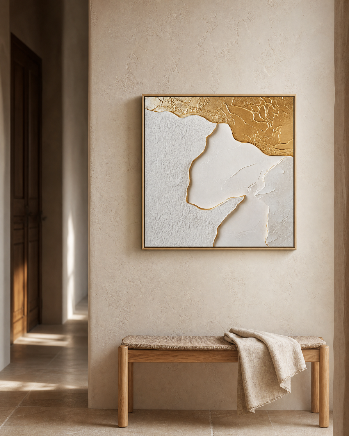 Gilded Cream Topography