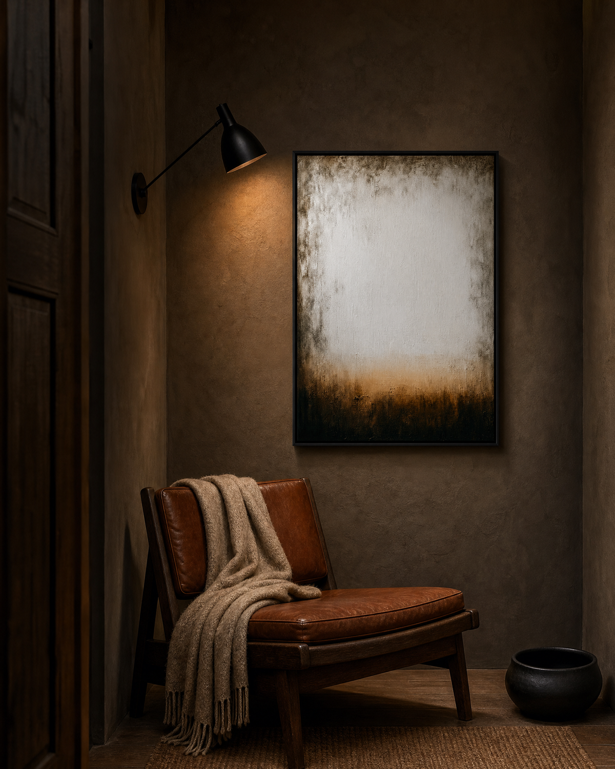 Umber Horizon Abstract