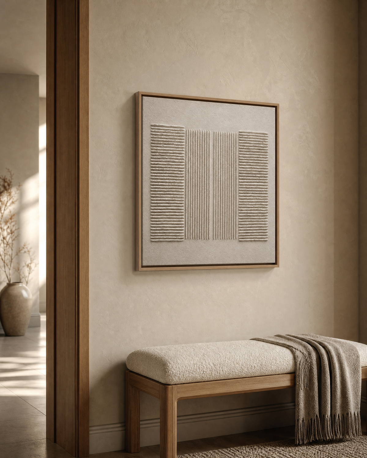 Four Columns of Ribbed Neutral Relief