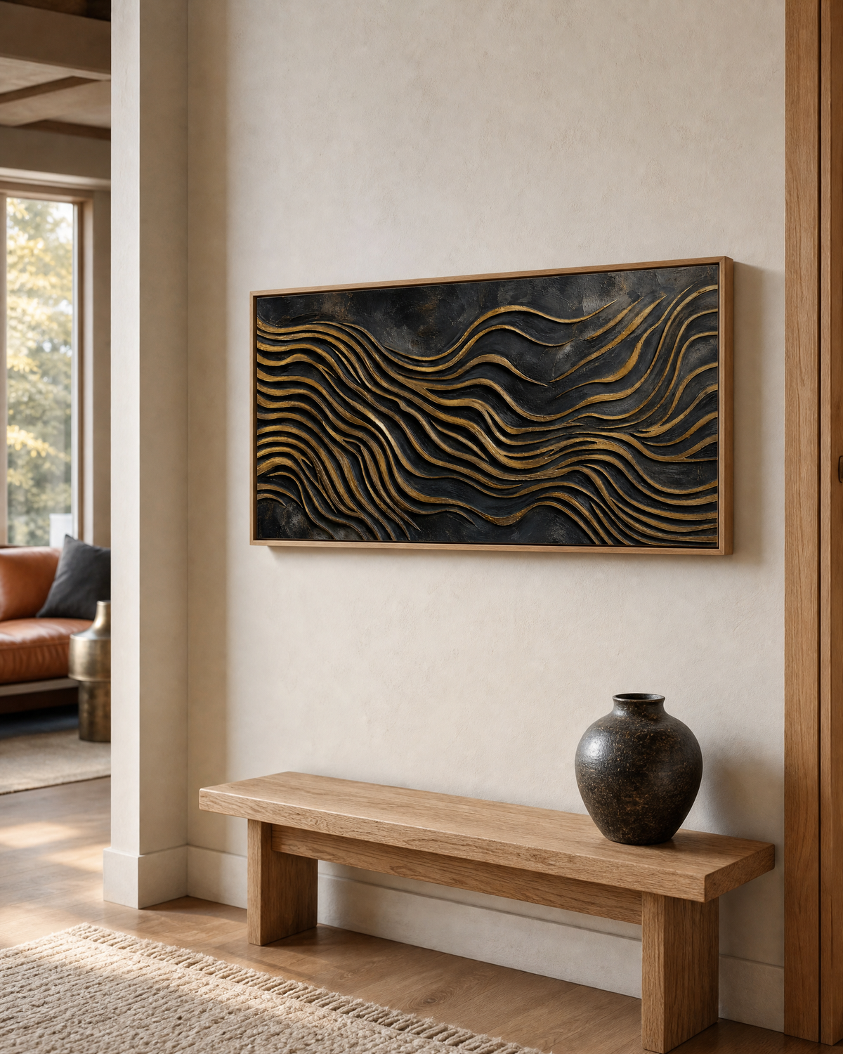 Golden Flow over Charcoal