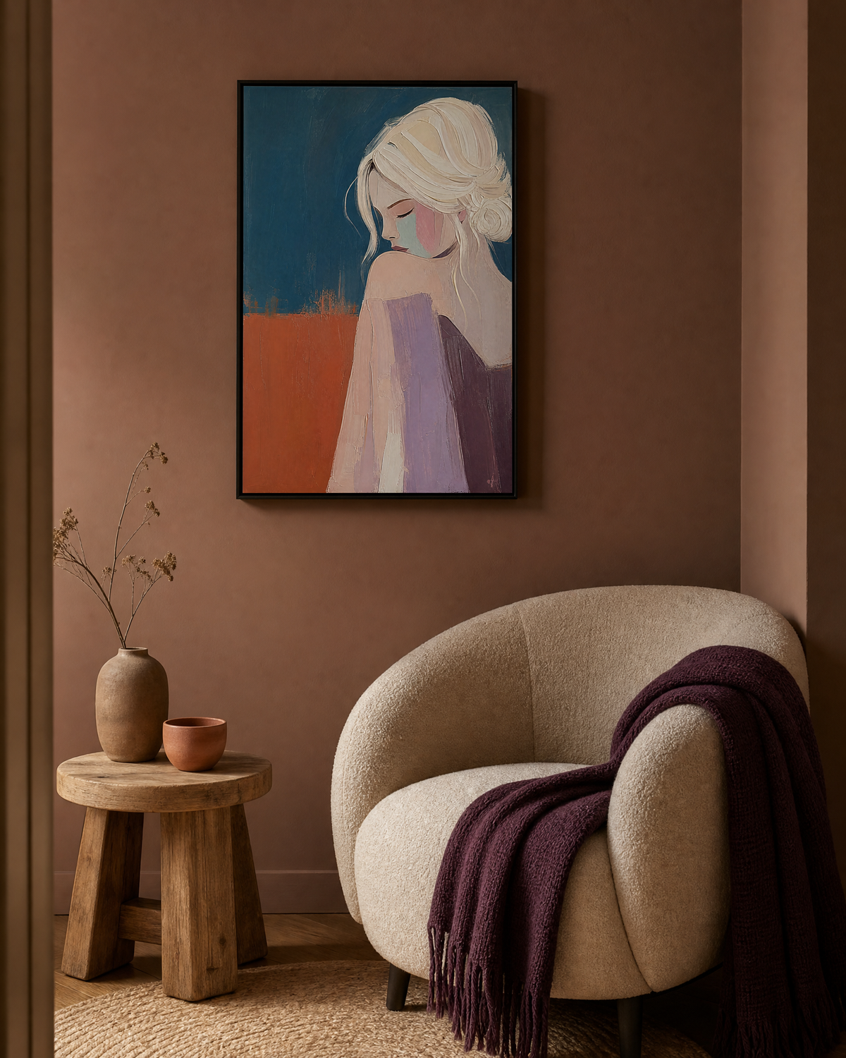 Muted Reverie in Profile