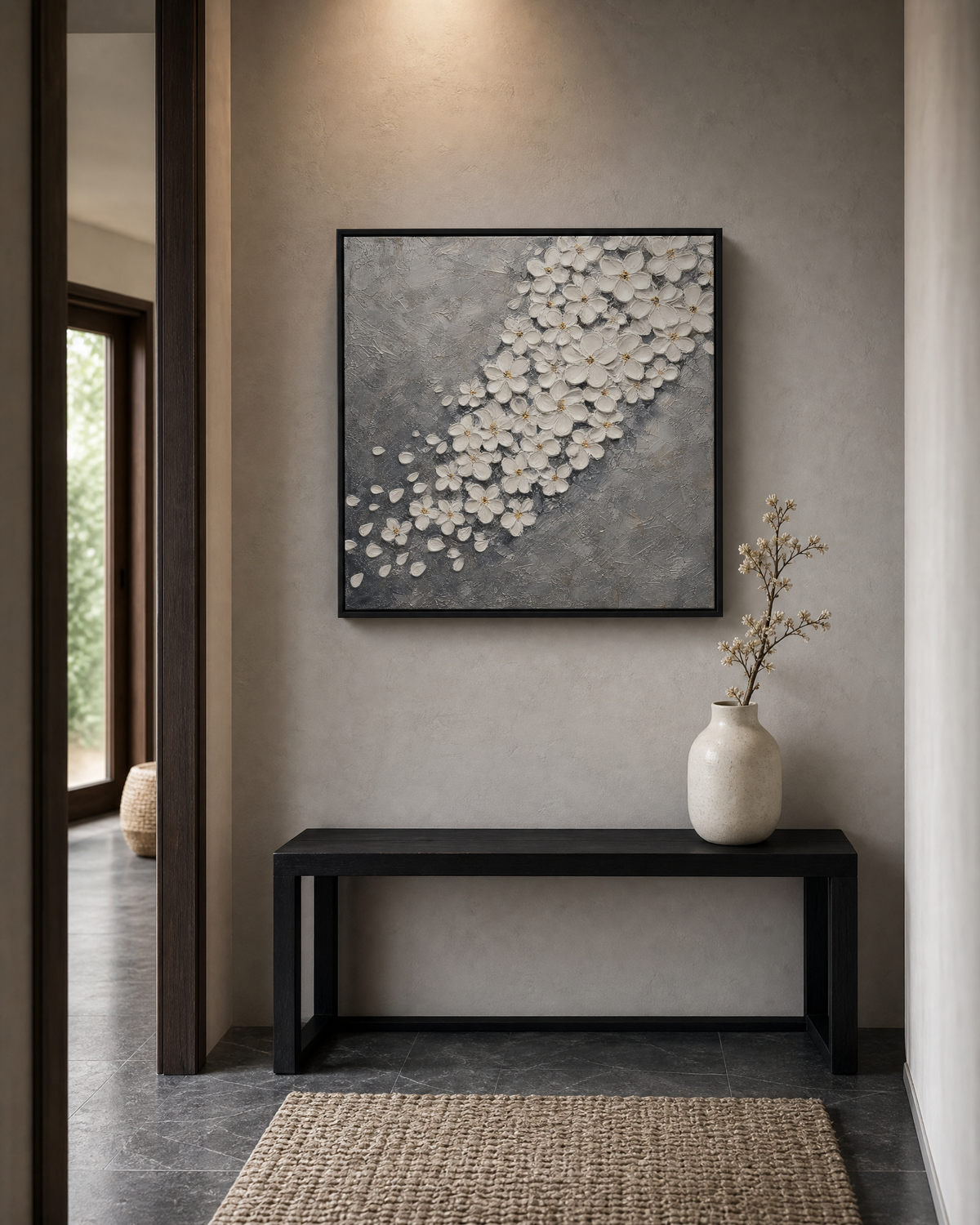 Silver Cloud of White Blossoms