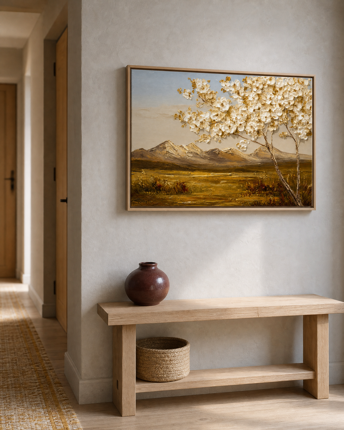 Blossom Tree over Golden Valley