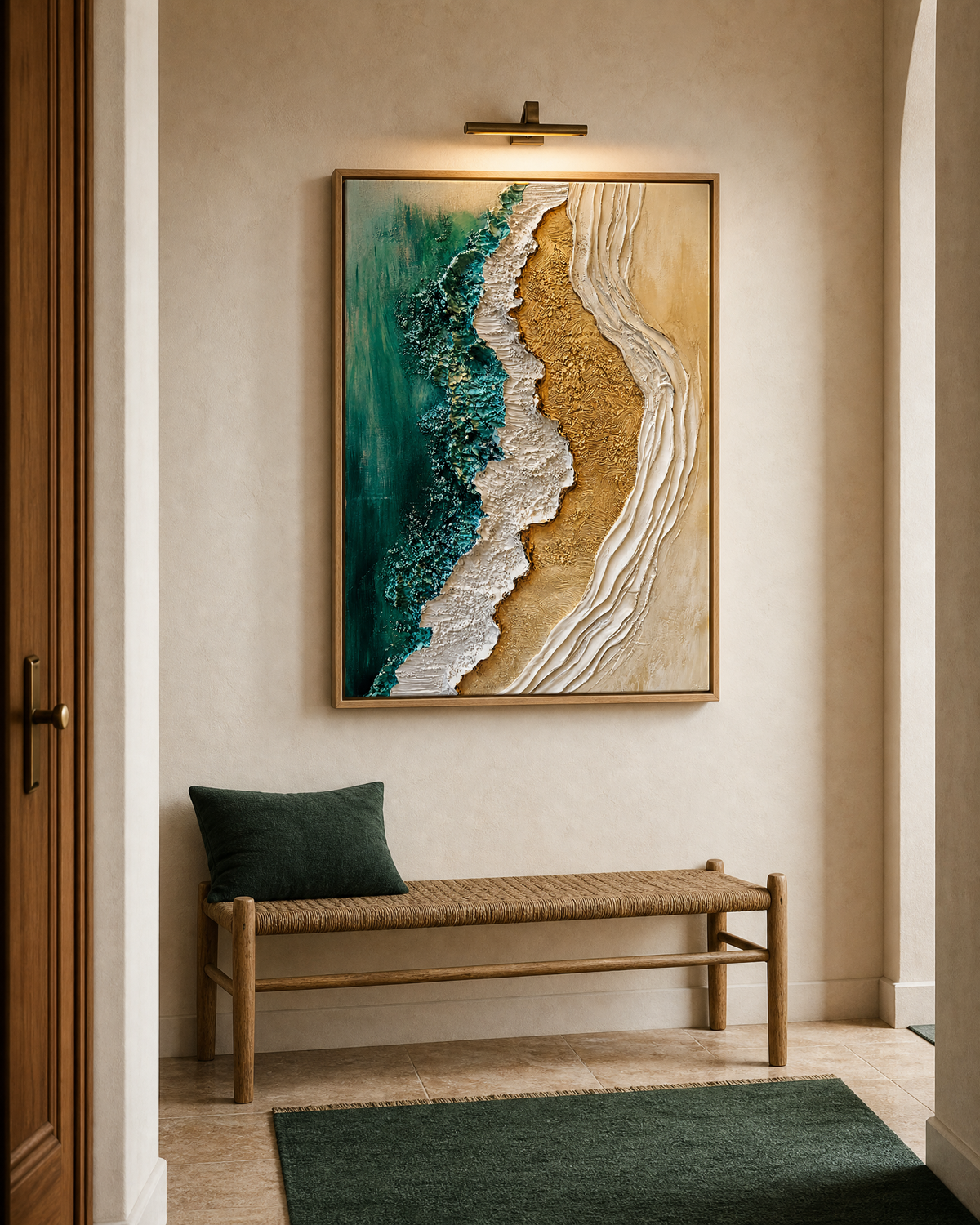 Emerald Tide Meets Gilded Shore