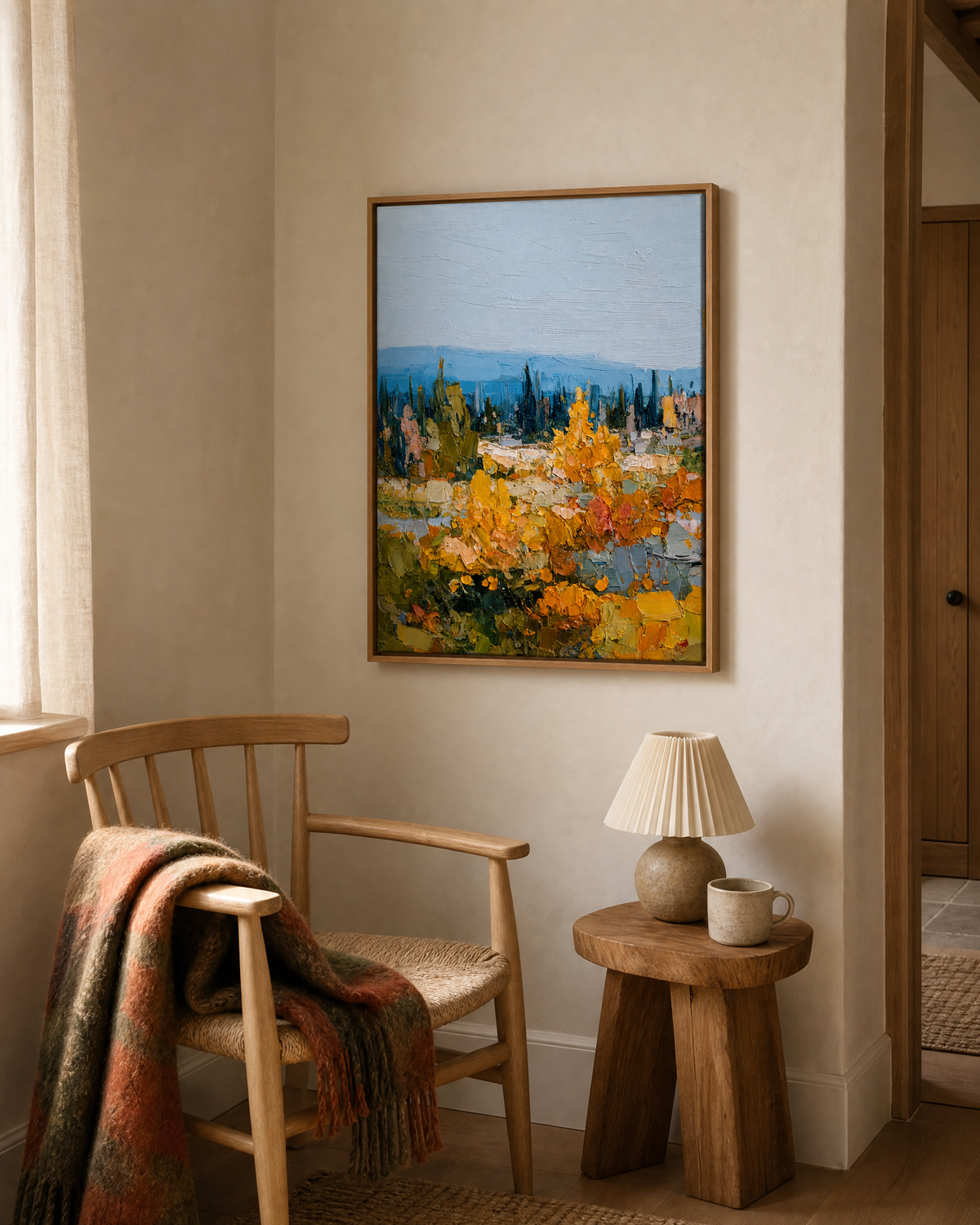 Autumn Vineyard Valley