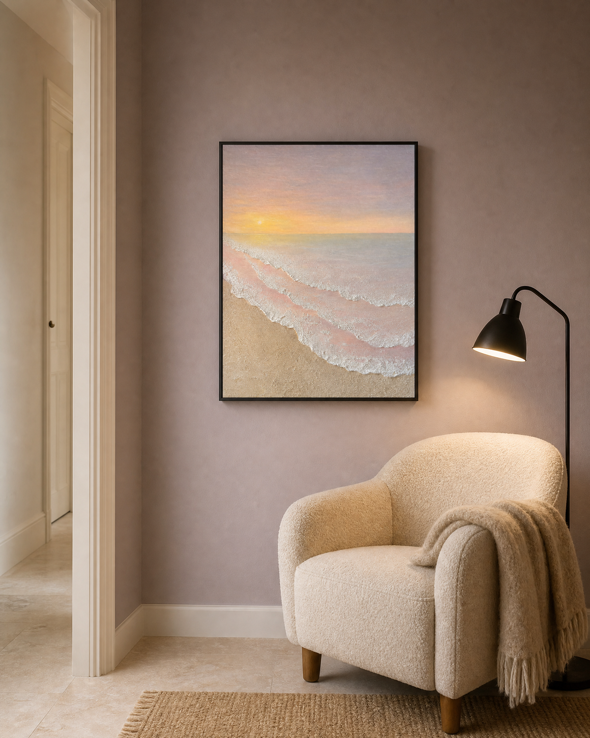 Serene Shore at Dawn