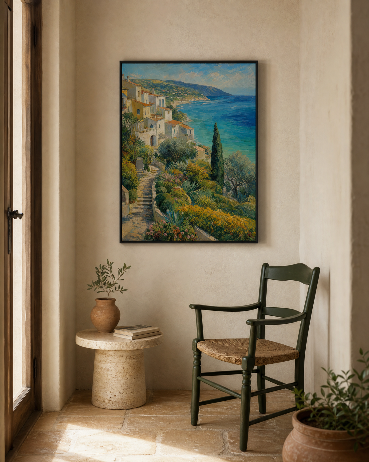 Terraced Gardens Above the Azure Bay