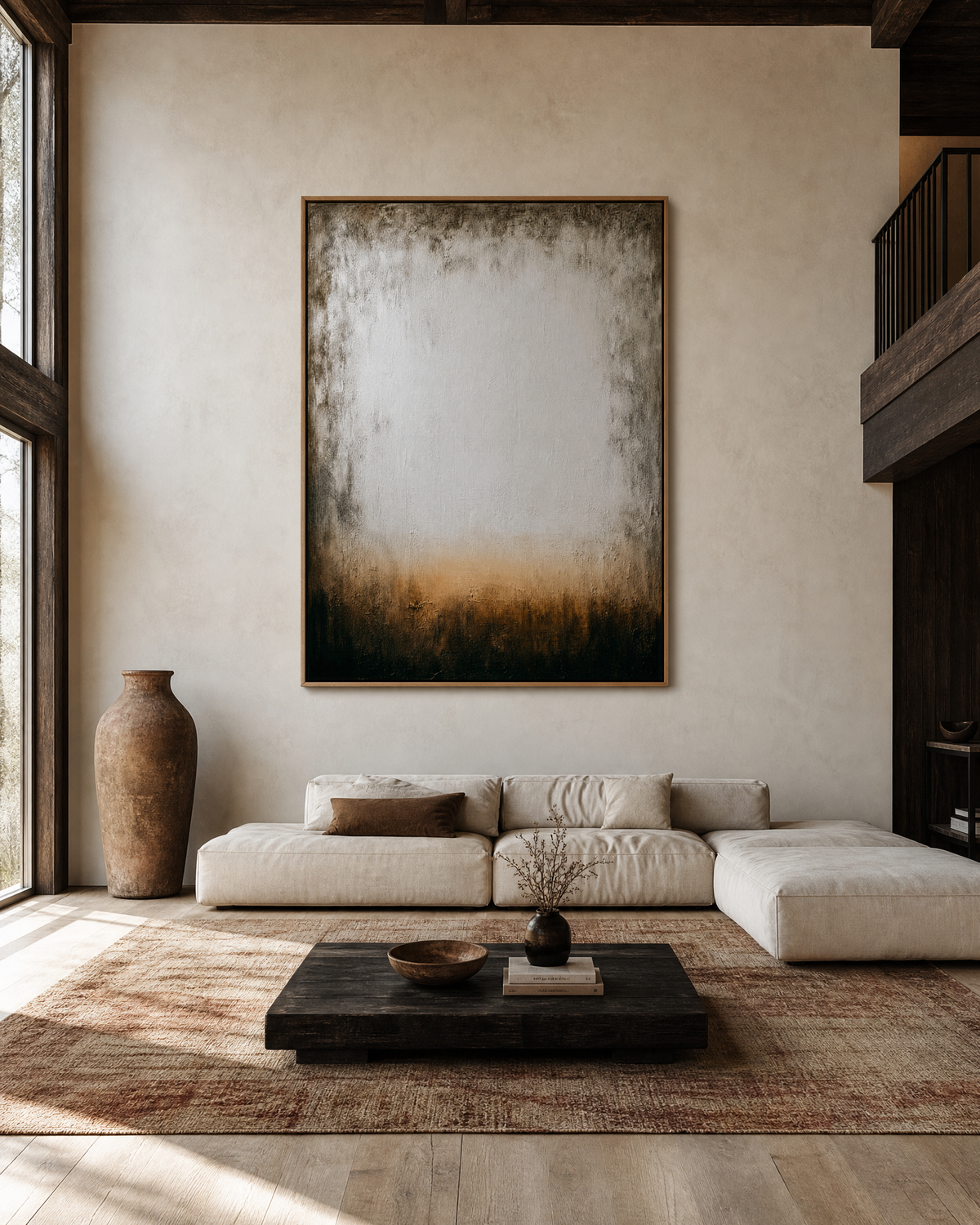 Umber Horizon Abstract
