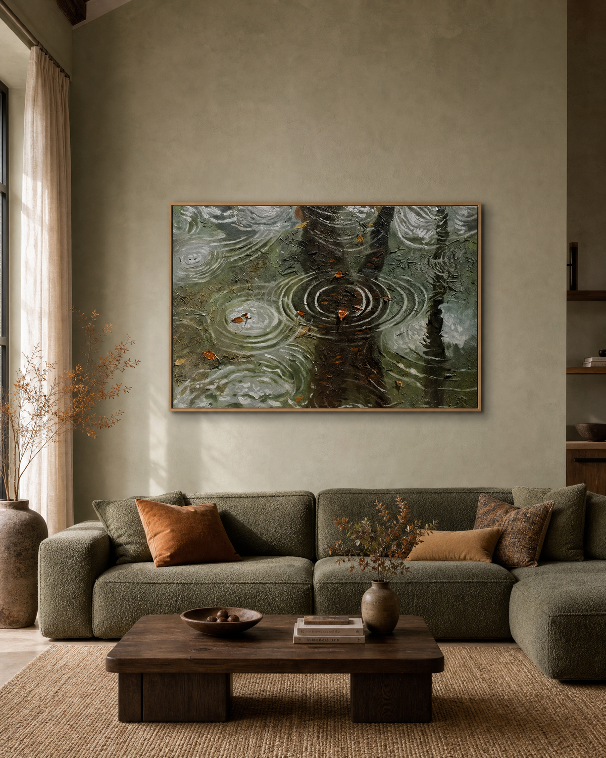 Rain Ripples on the Flood