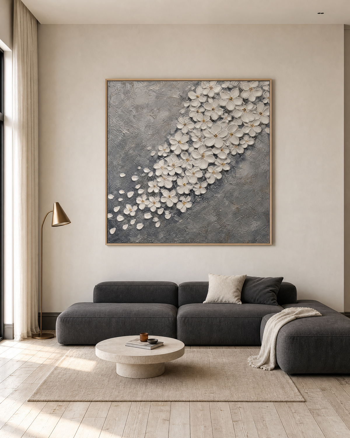 Silver Cloud of White Blossoms