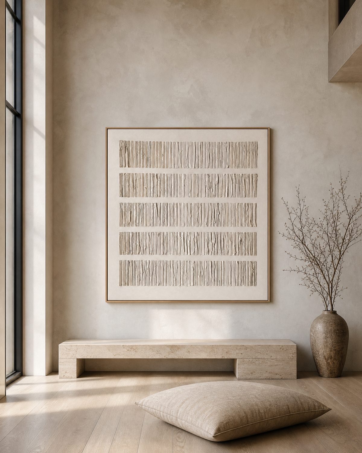 Textured Neutral Stripes