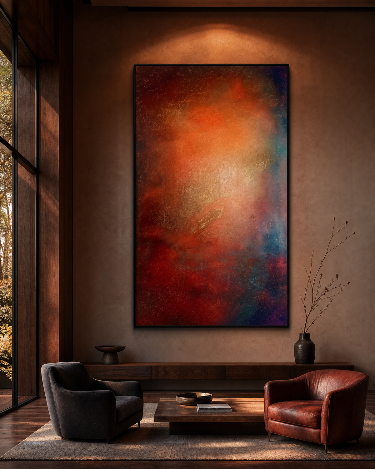 Ember Glow Abstract